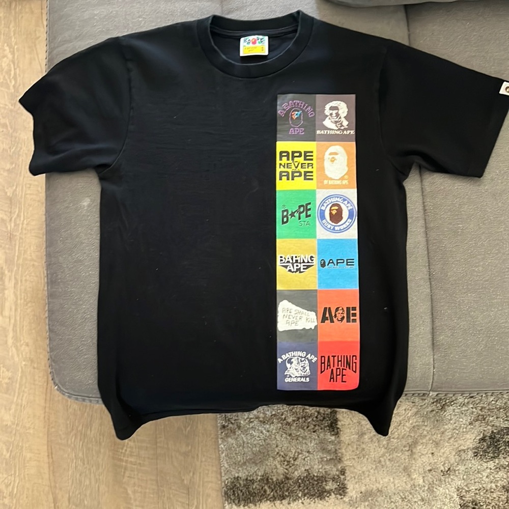 Bape Classic Logo Tee Black SIZE S